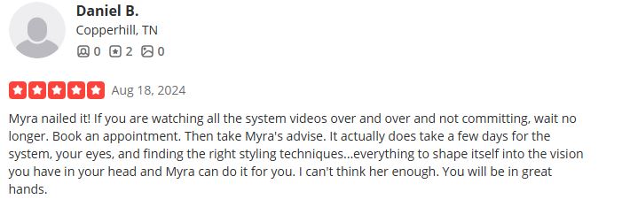 Myra yelpreview2 Free Hair Replacement Consultation